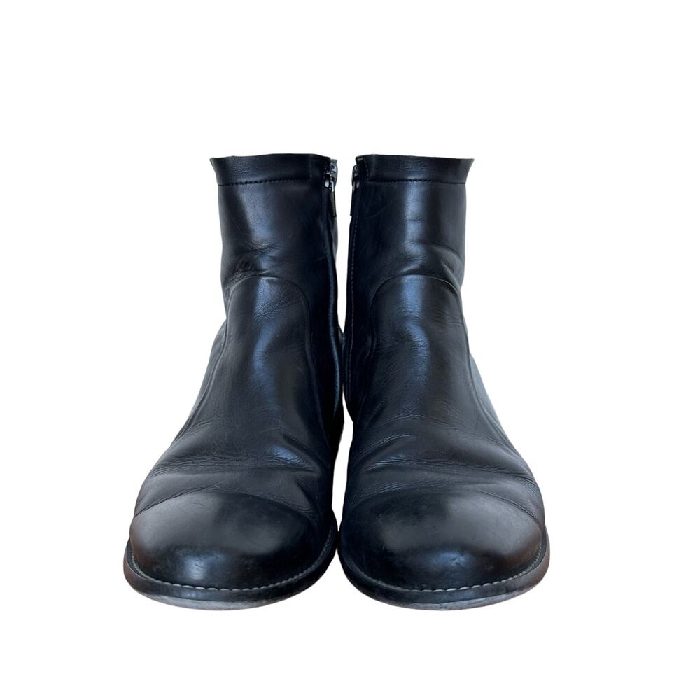 Paul Green Black Leather Ankle Boots - Women's Size 5.5 - Picture 2 of 9